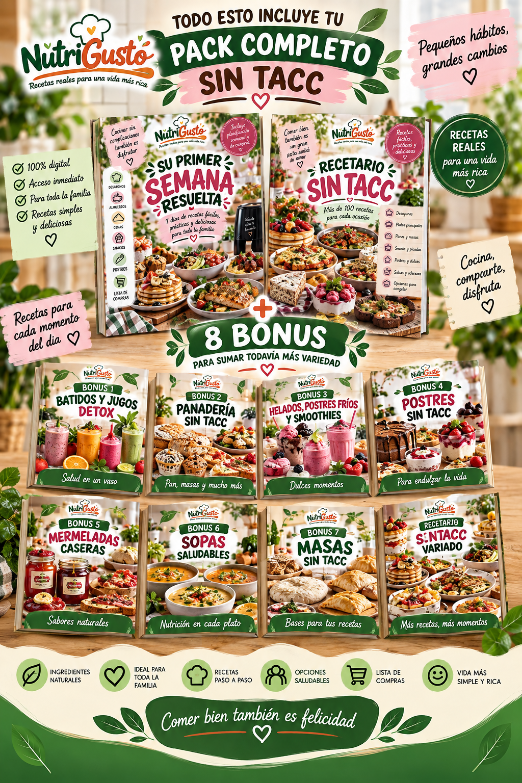 🥗 PACK NUTRIGUSTO – Comer saludable también puede ser comer rico
